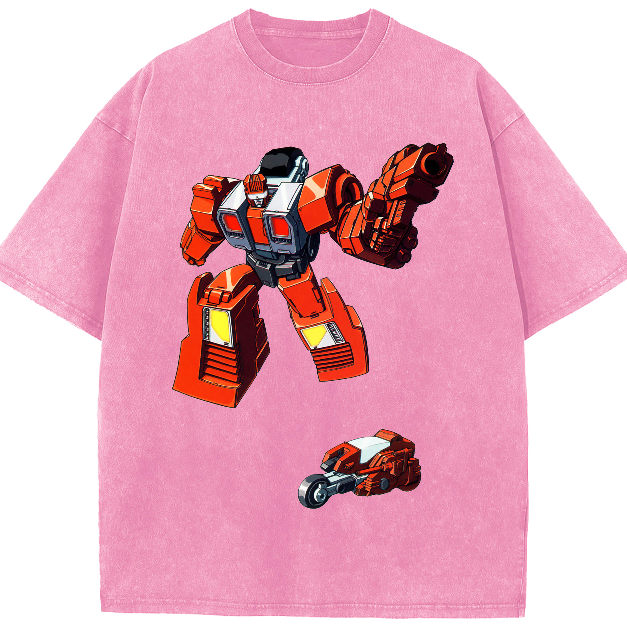 （画像用）  綿100% ヴィンテージ風 半袖Tシャツ（フロントプリント）